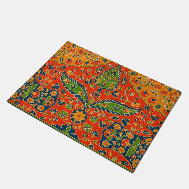 Tapete Impressão Floral Persa Decorativo (Inclinado)