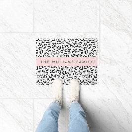 Tapete Impressão Leopardo, Manchas, Preto E Branco, Seu N