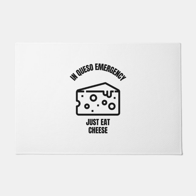 Tapete In queso emergency funny cheese pun jokes (Frente)