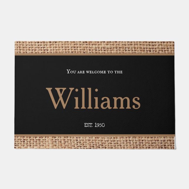 Tapete Incrível conforto design moderno monograma castanh (Frente)