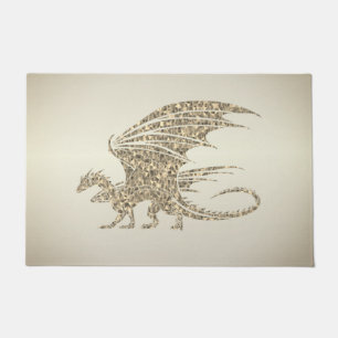 Tapete Incrível Ouro de Dragão Mosaico