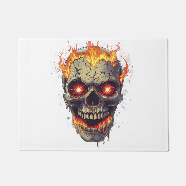 Tapete Inferno de Caveira Queimante (Frente)