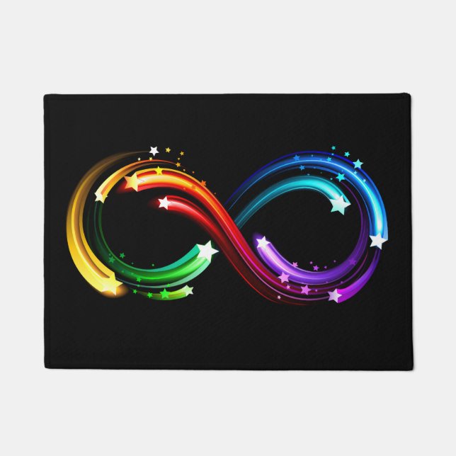 Tapete Infinity symbol of rainbow comets (Frente)