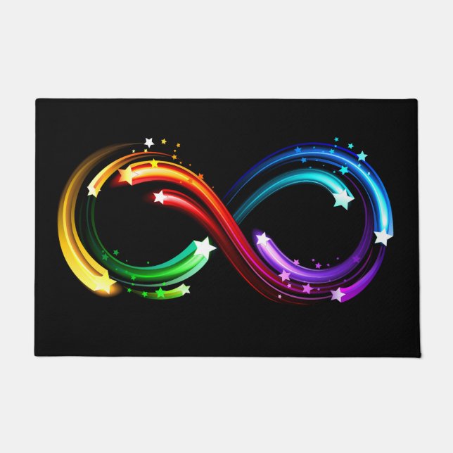 Tapete Infinity symbol of rainbow comets (Frente)