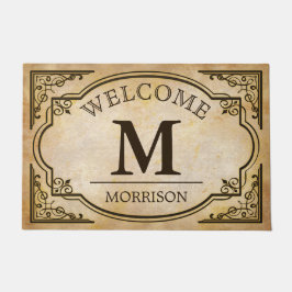 Tapete Iniciais de Monograma de aparência elegante e clás