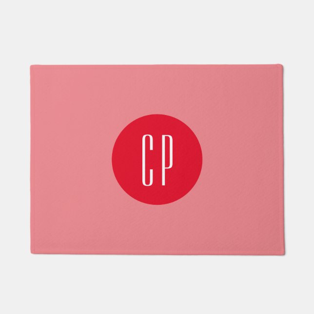 Tapete Iniciais Simples Simples Simples Monogramas Modern (Frente)