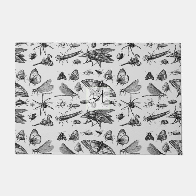 Tapete Insetos GÓTICOS Monogramas Insetos de Tinta de Vin (Frente)