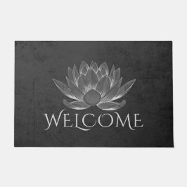 Tapete Instrutor de Meditação YOGA Lotus Welcome Doormat
