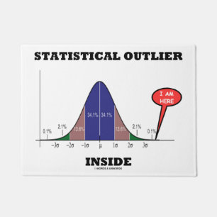 Tapete Interior estatístico do Outlier (humor da curva d