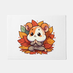 Tapete Ioga de hamster caído kawaii