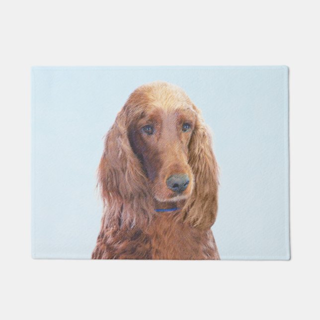 Tapete Irish Setter Painting - Bela Arte Original De Cach (Frente)