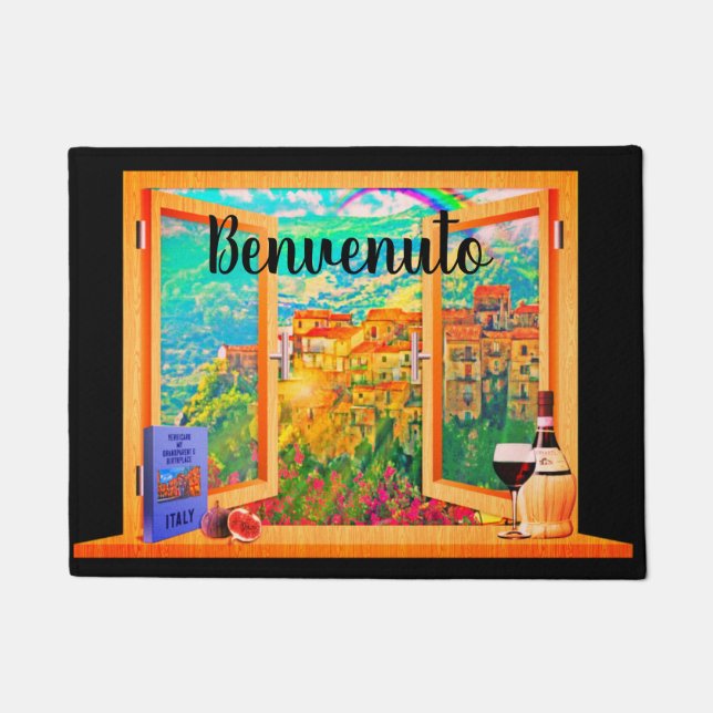 Tapete Italiano de Boas-vindas em Doormat (Frente)