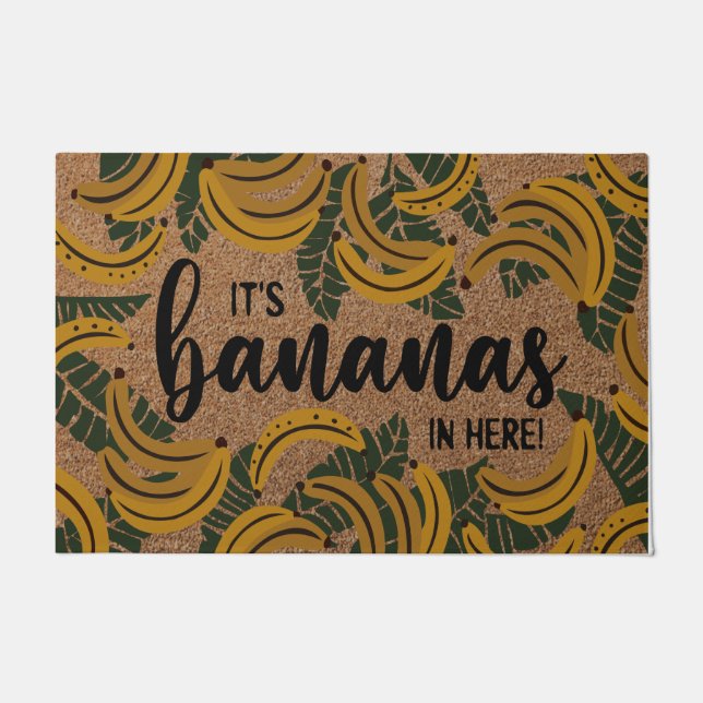 Tapete It's Bananas I'm Here Doormat, Funny Bananas Rug (Frente)