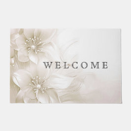 Tapete Ivory White Flowers Doormat