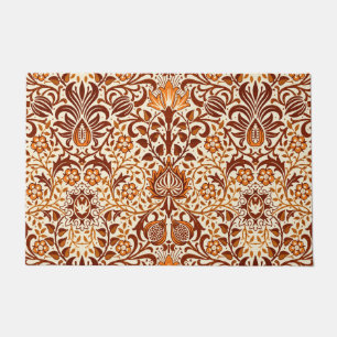 Tapete Jacobean Floral Damask, Beige e Chocolate Brown