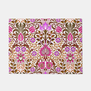 Tapete Jacobean Floral Damask, Pink, Violet e Brown