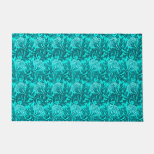 Tapete Jacobean Flower Damask, Turquoise Teal e Aqua