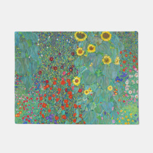 Tapete Jardim de fazenda com girassóis por Gustav Klimt