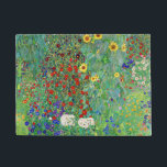 Tapete Jardim de Fazenda Gustav Klimt com pintura de gira<br><div class="desc">Jardim de Fazenda Gustav Klimt com Sunflower Vintage Floral Art Nouveau</div>