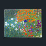 Tapete Jardim Flor Gustav Klimt<br><div class="desc">Uma casa de campo ou um jardim de flores,  como pintado por Gustav Klimt.</div>