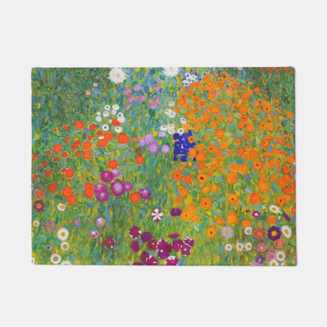 Tapete Jardim Flor por Gustav Klimt (Frente)