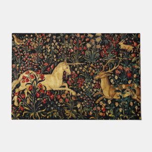 Tapete Jardim Floral Medieval do Unicorn