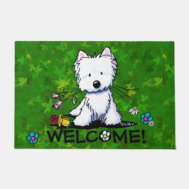 Tapete Jardim Helper Westie Doormat (Frente)