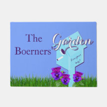 Jardim "O amor cresce aqui!" Pansies de Birdhouse