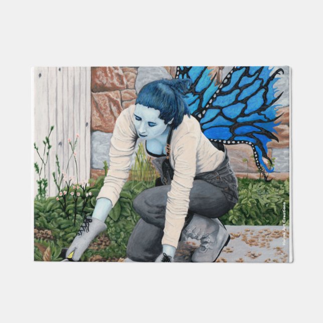 Tapete Jardineiro de Fada Escura Jardinagem Fantasia Port (Frente)