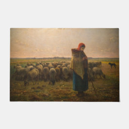Tapete Jean-Francois Millet - Shepherdess e Flock 1863