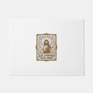 Tapete Jesus Bordado Trabalho de Agulha Jesus Bordado Agu