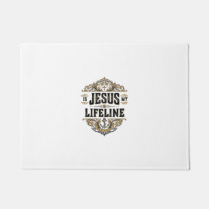 Tapete Jesus É Minha Linha da Vida Camisa Vintage Cristã 