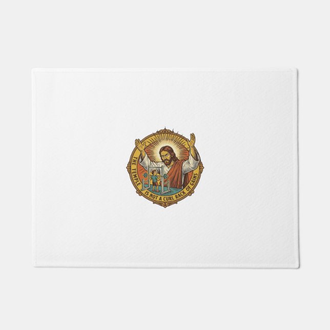 Tapete Jesus Flexões de Bíceps Irritado no Rack de Agacha (Frente)