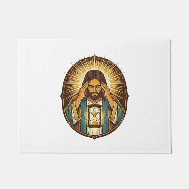 Tapete Jesus Impaciente Carregando Ampulheta Internet Len (Frente)