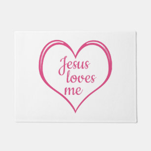 Tapete JESUS ME AMA no Coração