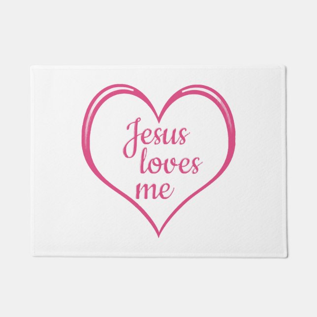 Tapete JESUS ME AMA no Coração (Frente)