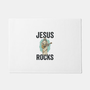 Tapete Jesus Rocks Guitar Entalhe Cristão Vintage Des