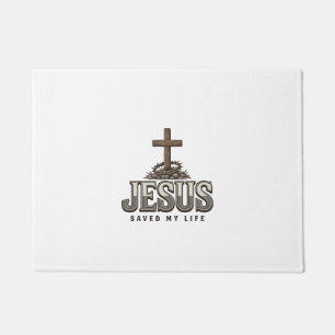 Tapete Jesus Salvou Minha Vida Estampa Vintage Cristã