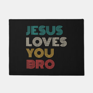 Tapete Jesus Te Ama Irmão, Faith Cristã Engraçado Retro