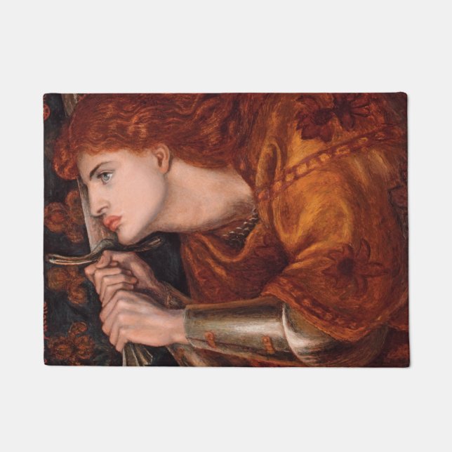 Tapete Joan of Arc (Retrait) (por Dante Gabriel Rossetti) (Frente)