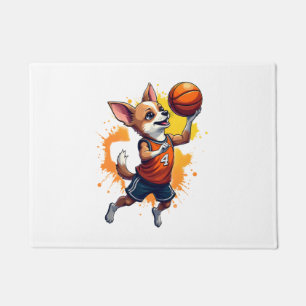 Tapete Jogador Basquetebol Chihuahua Esporte Enterrad
