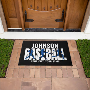 Tapete Jogador de Jogo de NOMES ADD da Equipe de Baseball