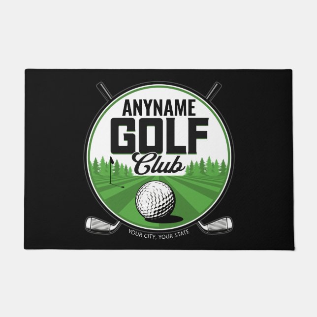 Tapete Jogador do Clube Golf Pro Golf, nome personalizado (Frente)
