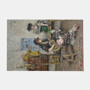 Tapete Jogadora de Violão Flamenco (Guitarrista Espanhola