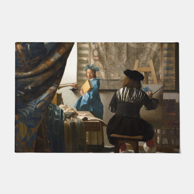 Tapete Johannes Vermeer - A Alegoria da Pintura (Frente)