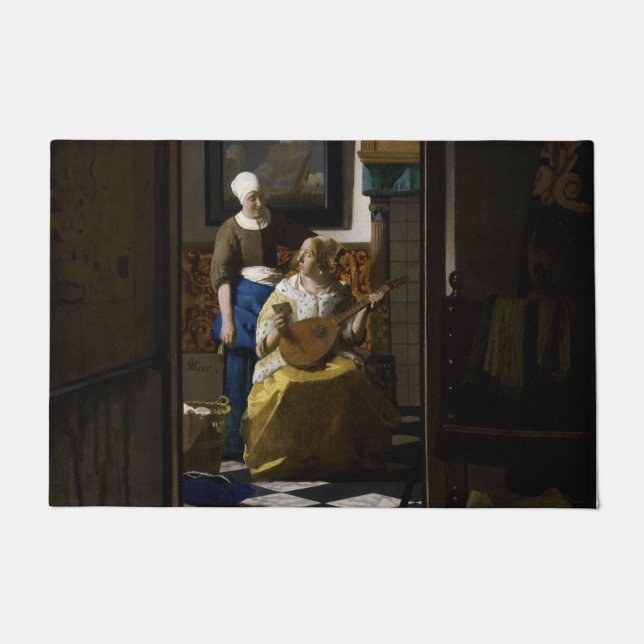 Tapete Johannes Vermeer - A Carta do Amor (Frente)