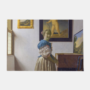 Tapete Johannes Vermeer - Dama de pé em uma Virgínia