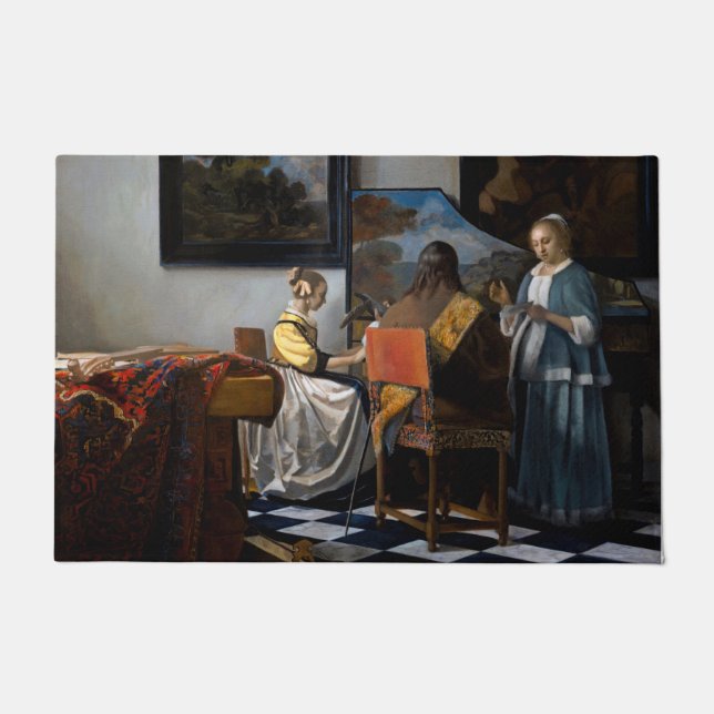 Tapete Johannes Vermeer - O concerto (Frente)