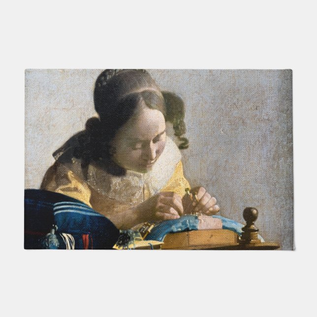 Tapete Johannes Vermeer - O Lacemaker (Frente)