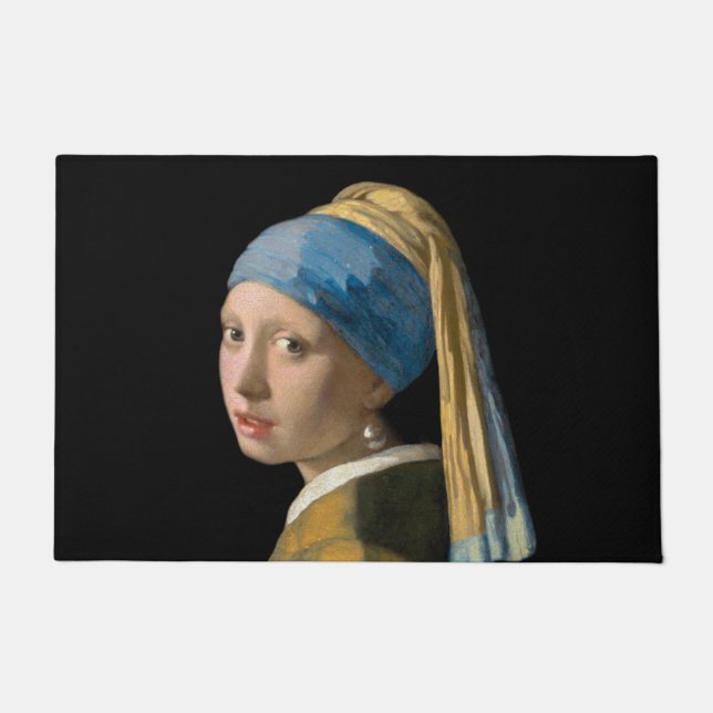 Tapete Johannes Vermeer - Rapariga com um Ouriço de Pérol (Frente)